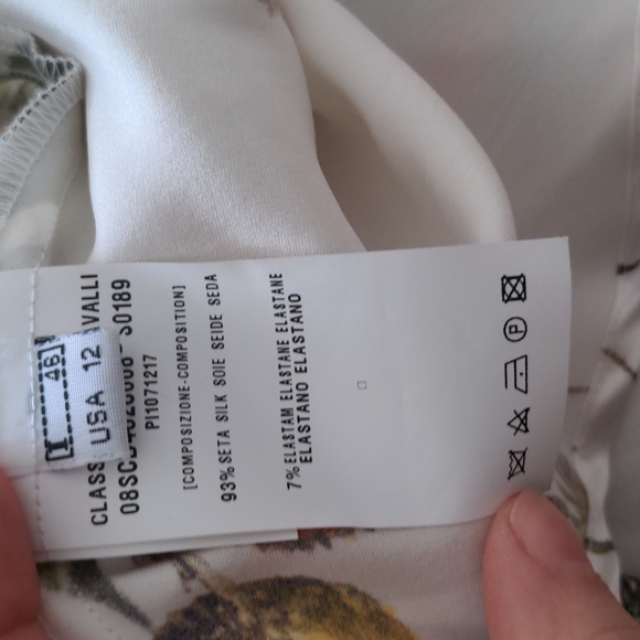 Roberto Cavalli kimono top / belted floral silk blouse / Class Cavalli - Picture 13 of 16